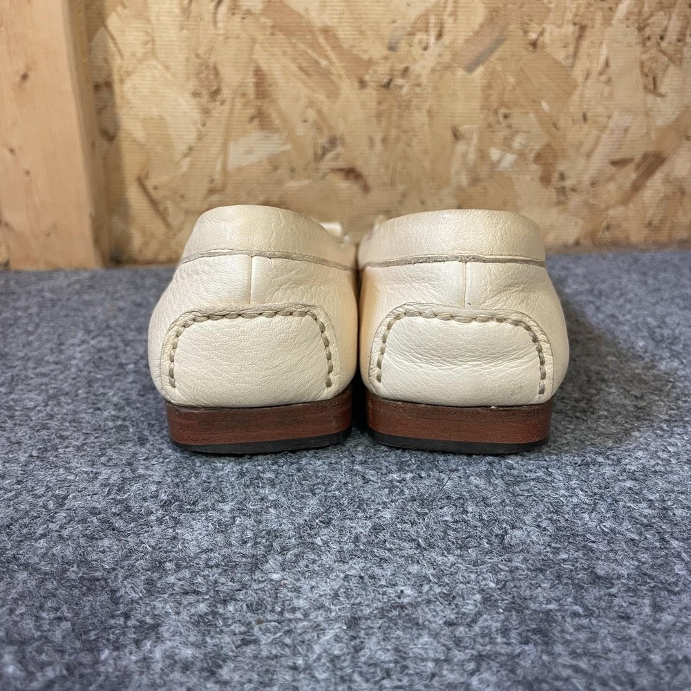 Women's Loafers Size 8.5 Square Toe Butter Yellow Italian Slip On Shoes Preppy - Picture 4 of 12